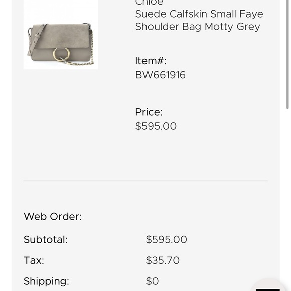 Chloe Faye Crossbody in Motty Grey - Picture 10 of 10